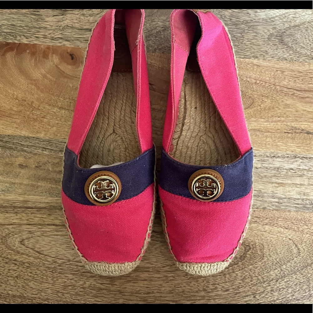 Tory Burch Canvas Espadrille Flats